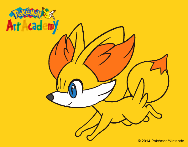 Fennekin corriendo