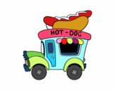 Food truck de perritos calientes