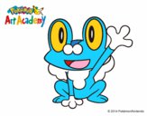 Froakie saludando