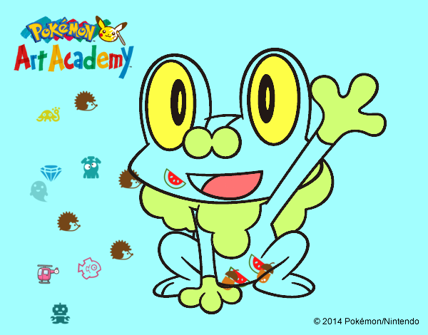 Froakie saludando