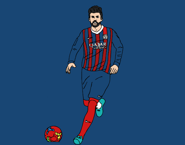 Gerard Piqué en el campo