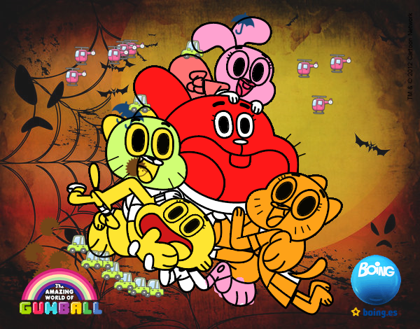 Gumball y amigos contentos