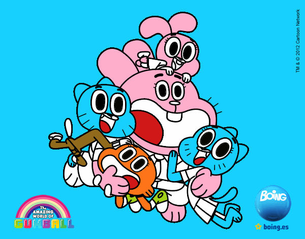 Gumball y amigos contentos