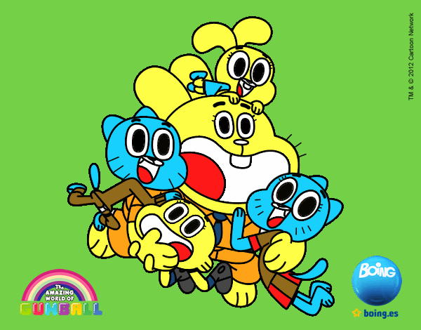 Gumball y amigos contentos