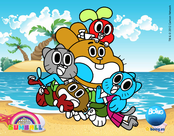 Gumball y amigos contentos