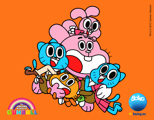 Gumball y amigos contentos