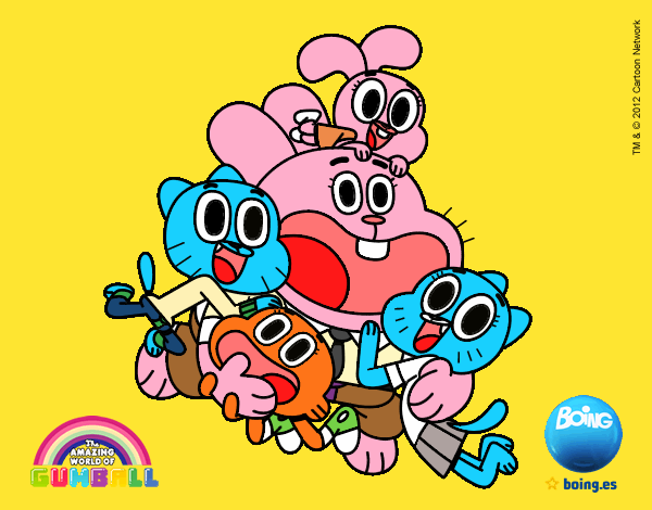 Gumball y amigos contentos