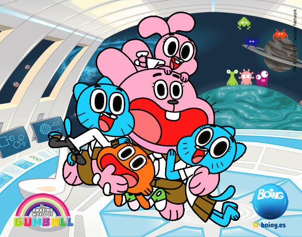 Gumball y amigos contentos