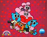 Gumball y amigos contentos