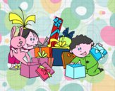 Los niños y los regalos