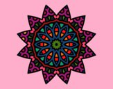 Dibujo Mandala estrella pintado por vero72