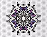 Dibujo Mandala flor simétrica pintado por queyla