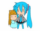 Miku y Kasane Chibi