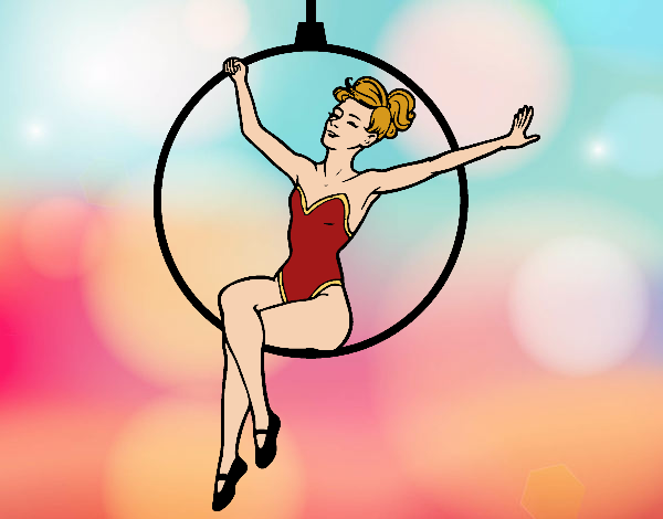 Dibujo Mujer trapecista pintado por dianita12