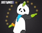 Dibujo Oso Panda Just Dance pintado por ru_82