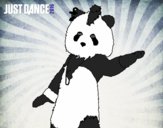 Dibujo Oso Panda Just Dance pintado por Daivid2004
