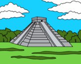 Dibujo Pirámide de Chichén Itzá pintado por LunaLunita