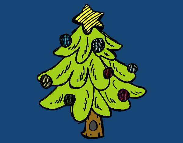 Un árbol Navidad