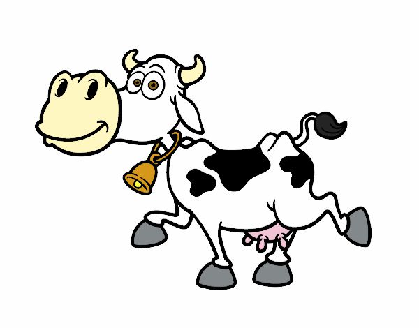 Dibujo Vaca lechera 1 pintado por Valepxndx