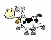 Dibujo Vaca lechera 1 pintado por Valepxndx