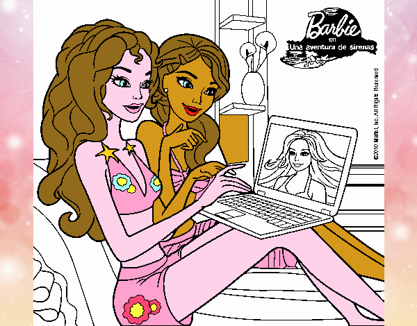 Barbie chateando