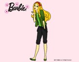 Dibujo Barbie con look casual pintado por LunaLunita