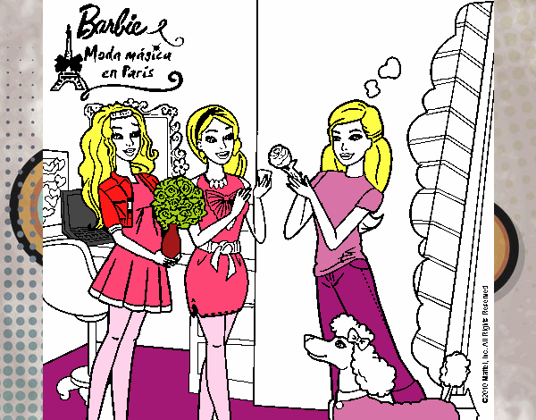 Barbie de compras con sus amigas