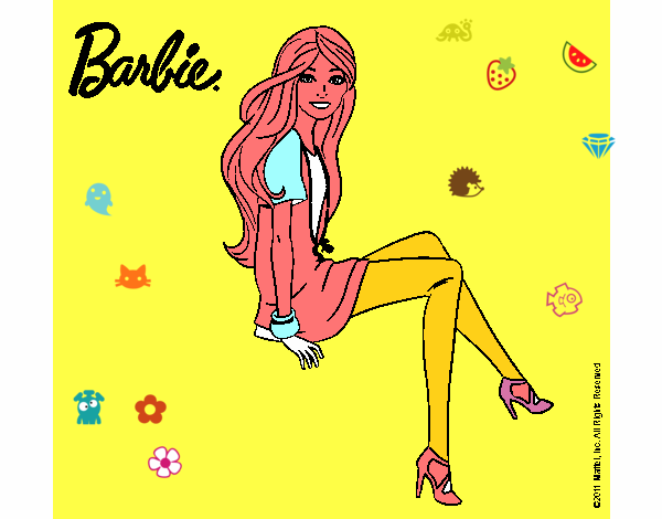 Barbie sentada