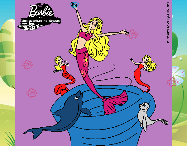 Barbie sirena contenta