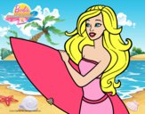 Barbie va a surfear