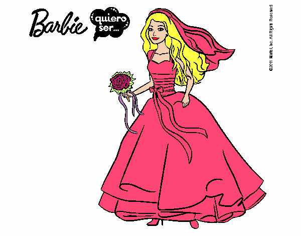 Barbie vestida de novia