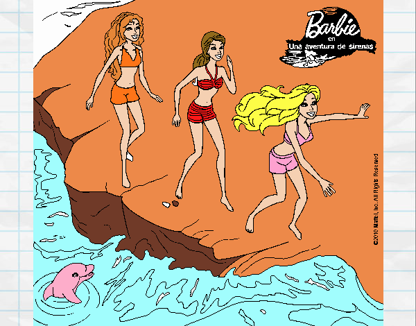 Barbie y sus amigas en la playa