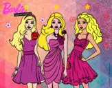 Barbie y sus amigas vestidas de fiesta