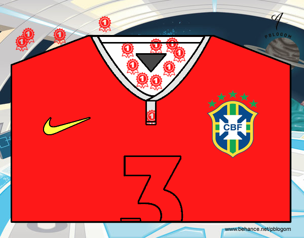 Camiseta del mundial de fútbol 2014 de Brasil