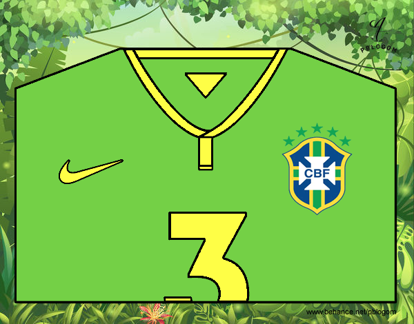 Camiseta del mundial de fútbol 2014 de Brasil