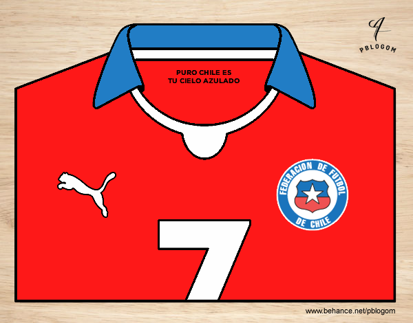 Camiseta del mundial de fútbol 2014 de Chile