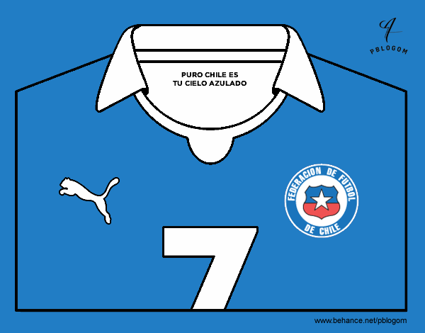 Camiseta del mundial de fútbol 2014 de Chile