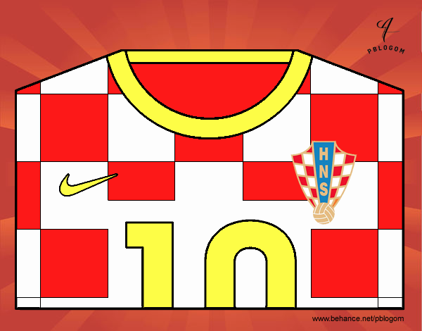 Camiseta del mundial de fútbol 2014 de Croacia