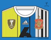 Camiseta del mundial de fútbol 2014 de España