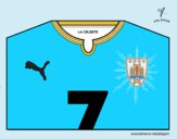 Camiseta del mundial de fútbol 2014 de Uruguay