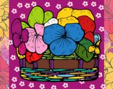 Dibujo Cesta de flores 12 pintado por MARELIS