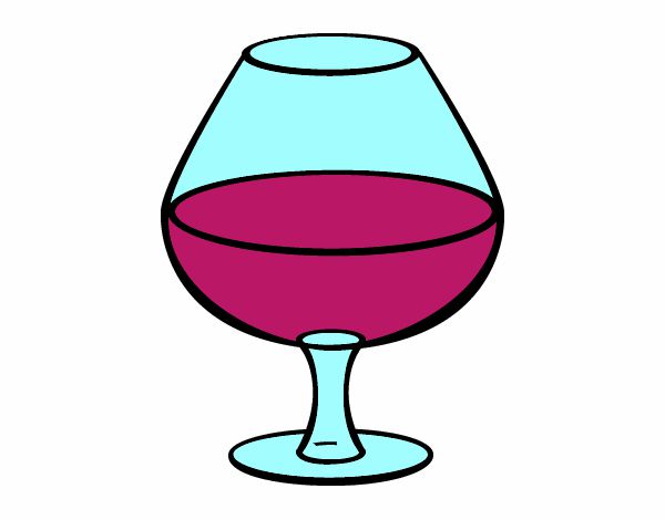 Dibujo Copa de vino pintado por A31H