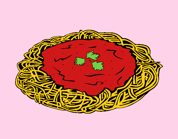 Dibujo Espaguetis con queso pintado por EESCPNCE