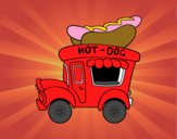 Food truck de perritos calientes