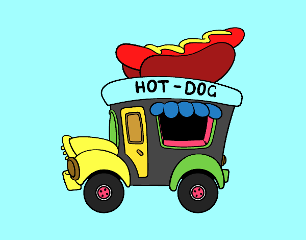 Food truck de perritos calientes