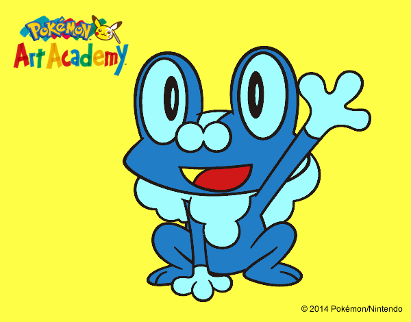 Froakie saludando