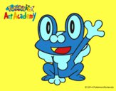 Froakie saludando