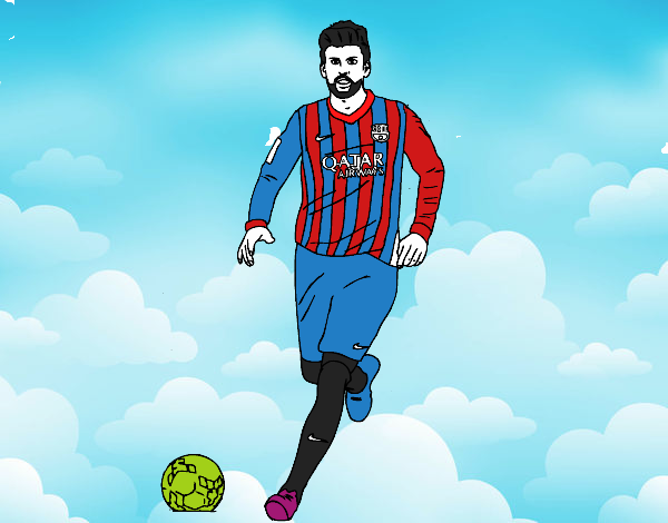 Gerard Piqué en el campo