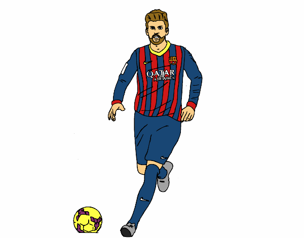 Gerard Piqué en el campo