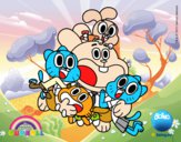 Gumball y amigos contentos